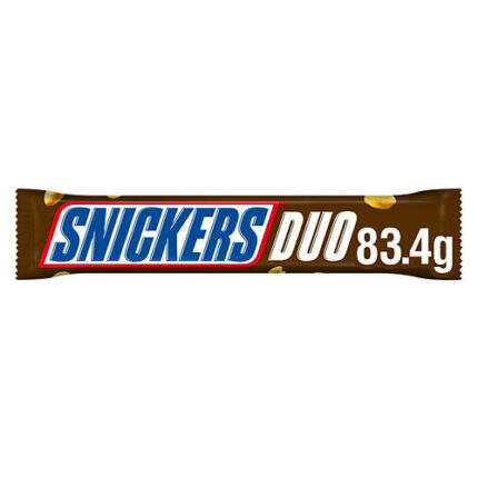 Snickers Caramel, Nougat & Peanuts Chocolate Snack Bar Duo