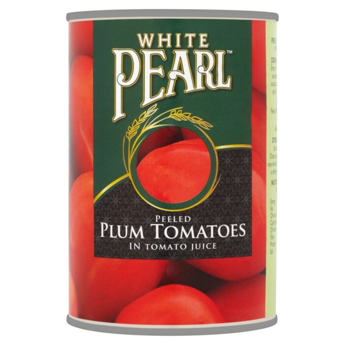 White Pearl Peeled Plum Tomatoes in Tomato Juice