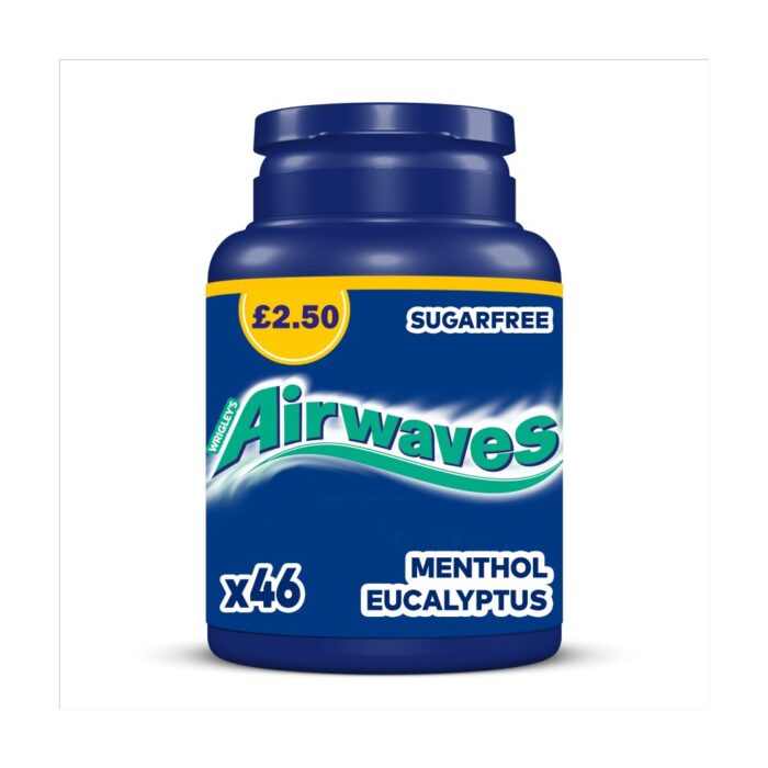 Airwaves Menthol & Eucalyptus Sugarfree Chewing Gum