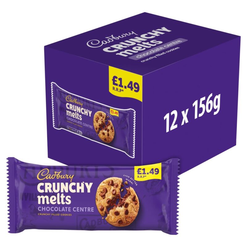 Cadbury Crunchy Melts Chocolate Chip Cookies