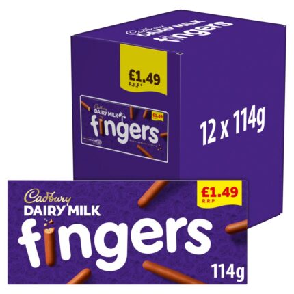 Cadbury Dairy Milk Fingers Chocolate Covered Biscuits