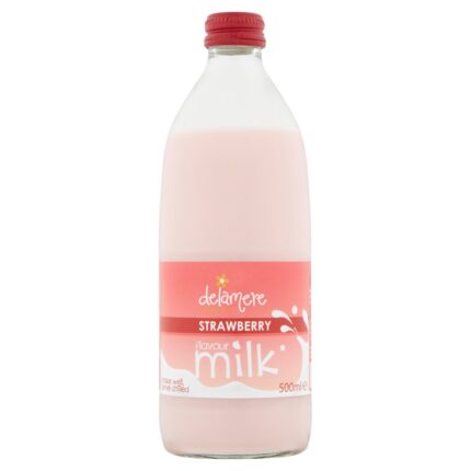 Delamere Dairy Strawberry Flavour Milk 500ml