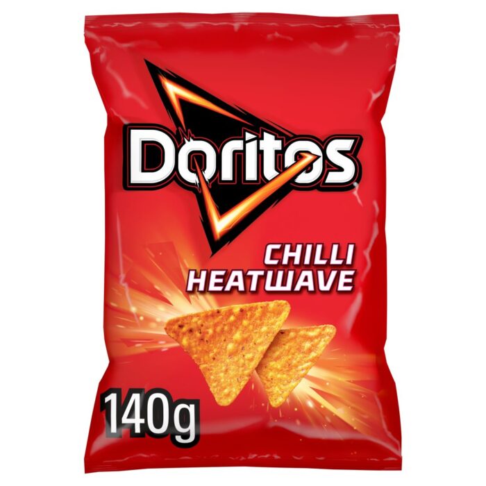 Doritos Chilli Heatwave Tortilla Chips Sharing Bag Crisps 140g