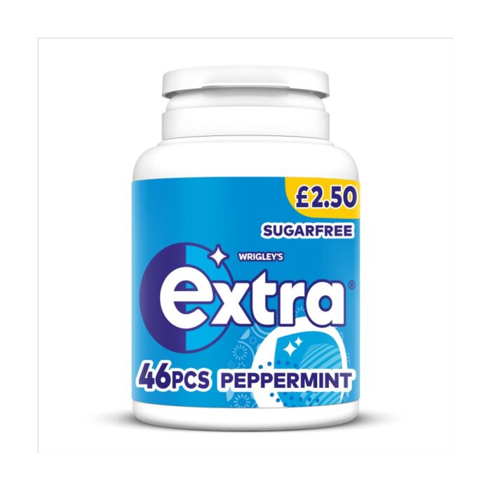 Extra Peppermint Sugarfree Chewing Gum Bottle