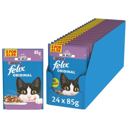 Felix Original Lamb in Jelly Wet Cat Food 85g