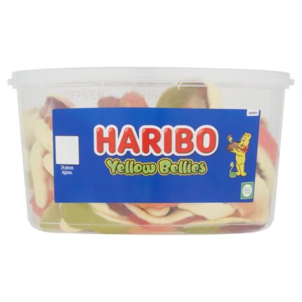 HARIBO Yellow Bellies Fruit Flavour & Foam Gums Sweets Tub 768g