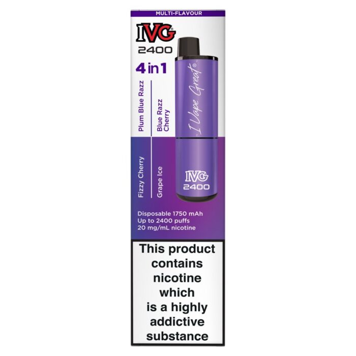 IVG 2400 Purple Edition Disposable 20mg 4x2ml PODs