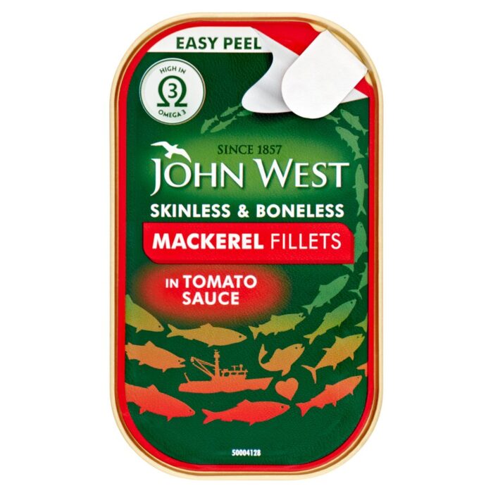 John West Mackerel Fillets in Tomato Sauce 115g