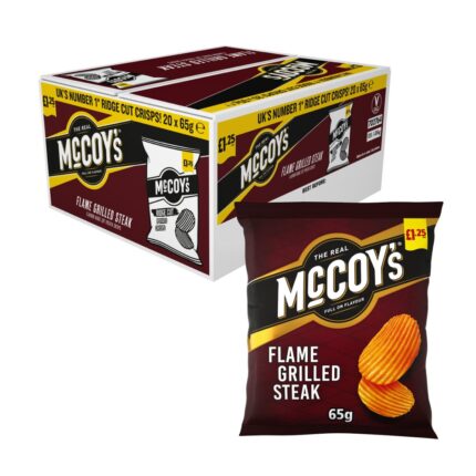 McCoy's Flame Grilled Steak Sharing Crisps 65g