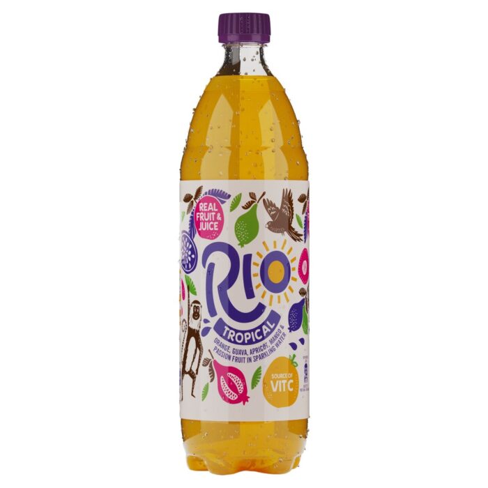 Rio Tropical Orange, Guava, Apricot, Mango & Passion Fruit in Sparkling Water 1.5L