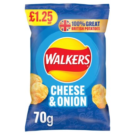 Walkers Cheese & Onion Crisps